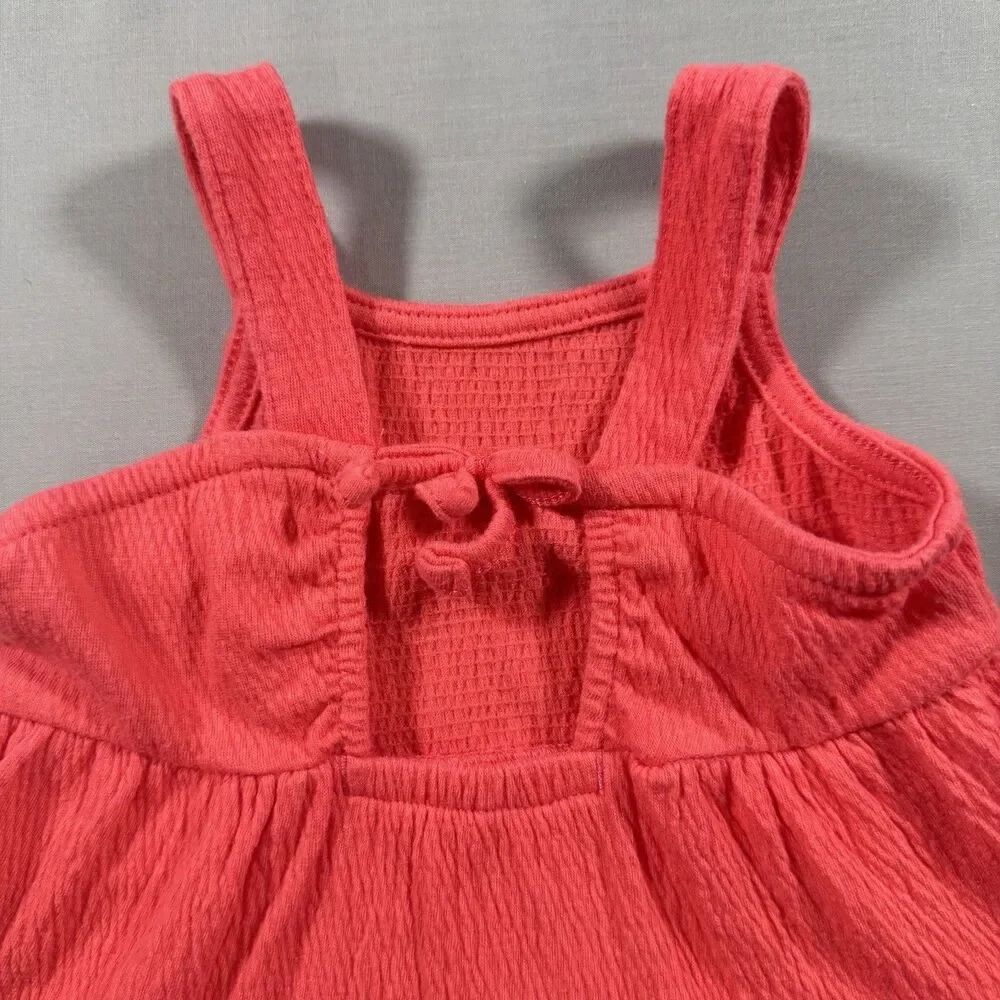 Carters Babygirl Coral Orange Flare Sundress Size 3m